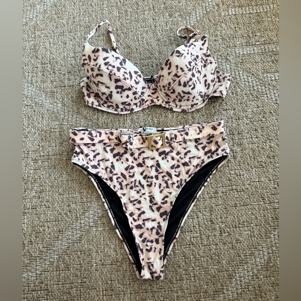 Leopard Print Bikini Set